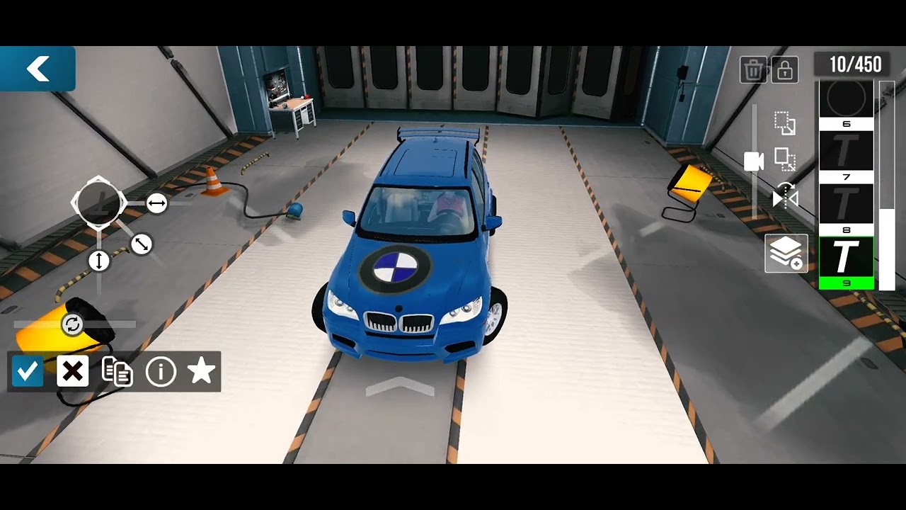 Tutorial la logo BMW pe car parking