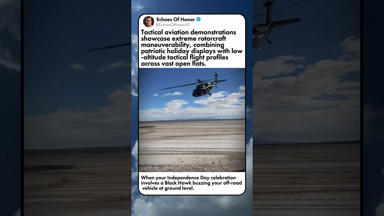 BLACK HAWK HELICOPTER LOW FLYOVER IN DESERT