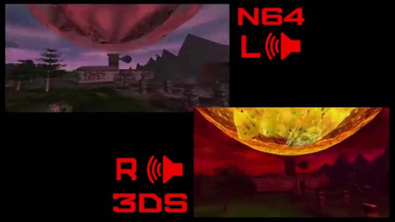 The Legend of Zelda: Majora's Mask - Moon Crash (N64 vs 3DS Comparison)