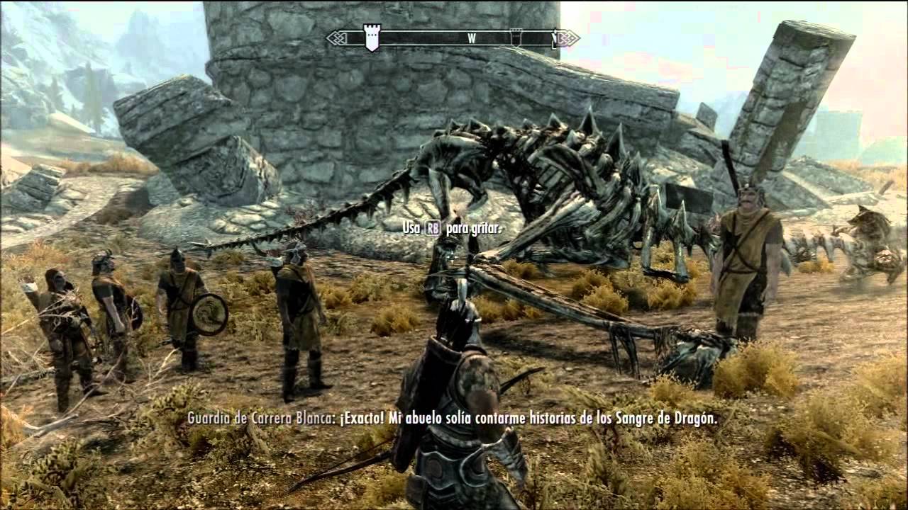 SKYRIM / MI PRIMER DRAGON (MISION EL ASCENSO DEL DRAGON)