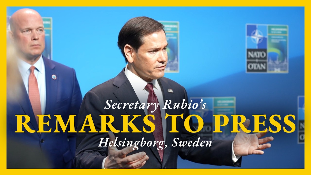 Secretary Rubio remarks to the press in Sweden