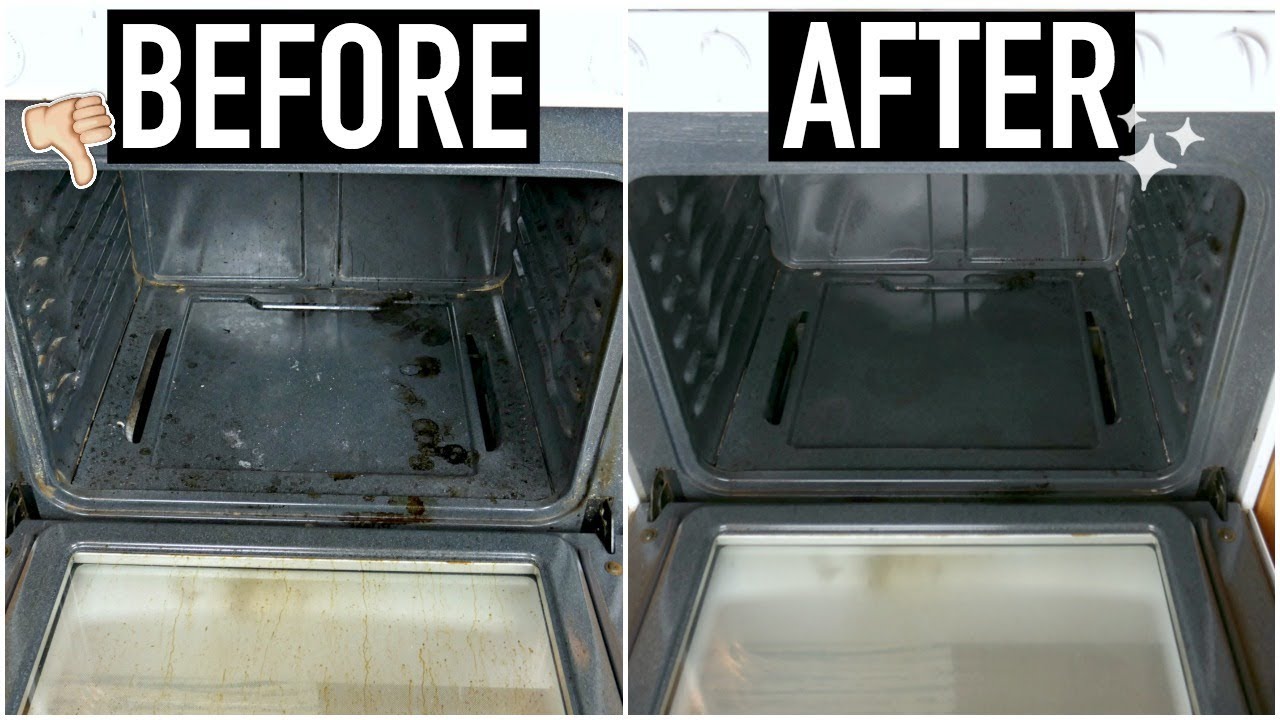 HOW TO CLEAN YOUR OVEN WITH BAKING SODA + VINEGAR || UPDATED