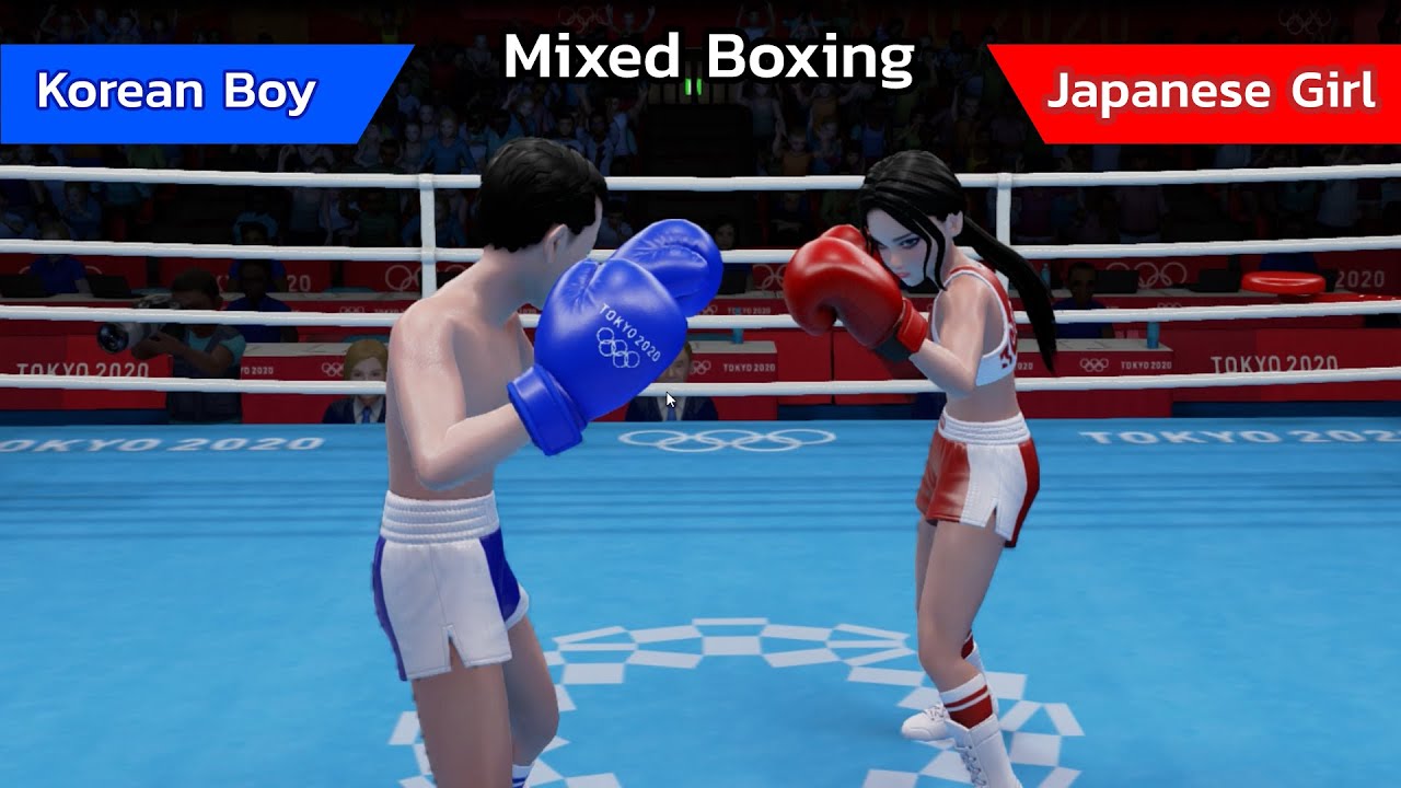 Olympic Games Tokyo 2020 - Korean Boy VS Japanese Girl | Mixed Boxing Ryona