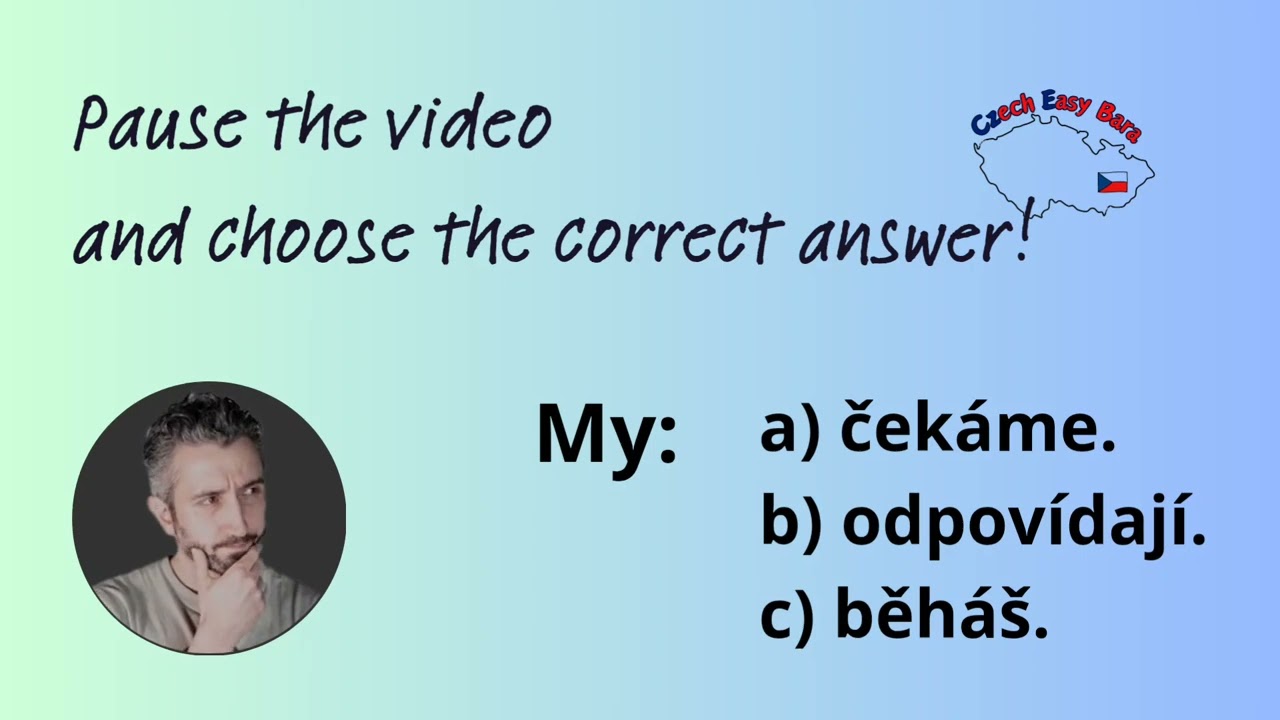 Czech Verbs and Conjugation of 1st Class@CzecheasyBara