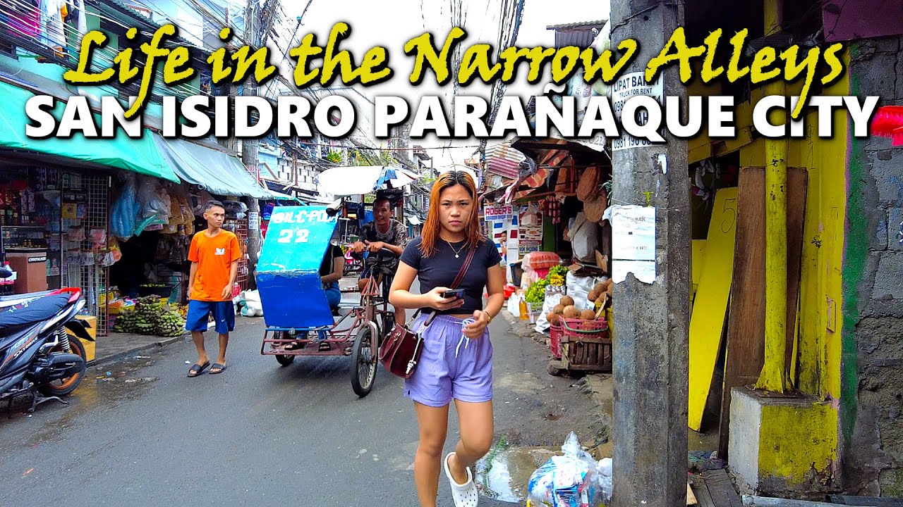 Never Seen Walk Inside the Narrow Alleys of San Isidro Parañaque | Walking Tours PH [4K]