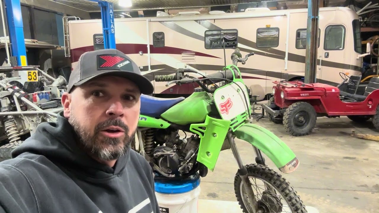 The Kawasaki ￼KX 60 complete engine teardown, and complete rebuild transmission and all.￼