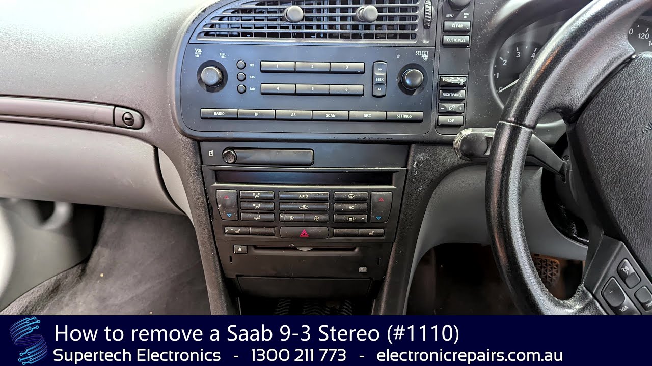 How to remove a Saab 9-3 Stereo (#1110)
