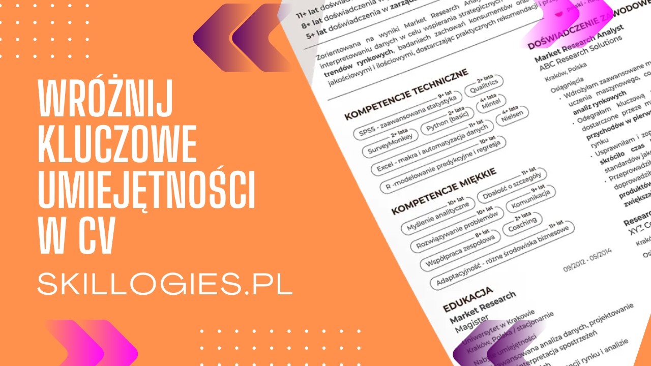 Wr&oacute;żnij kluczowe umiejętności w CV | Skillogies