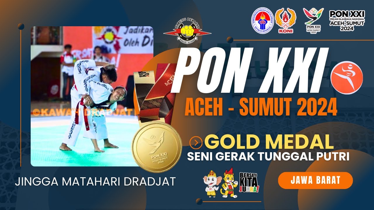 Juara 1 Seni Gerak - Ranger Tunggal Putri.