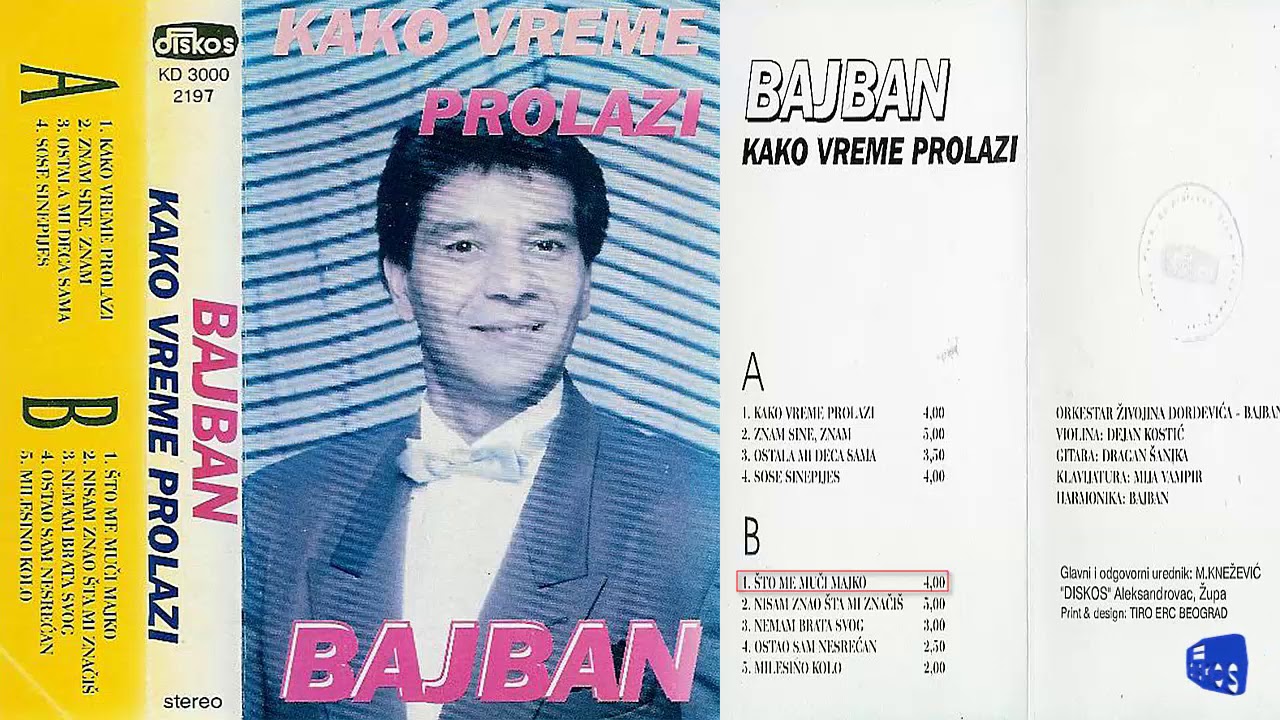 Bajban - Sto me muci majko - (Audio 1995)