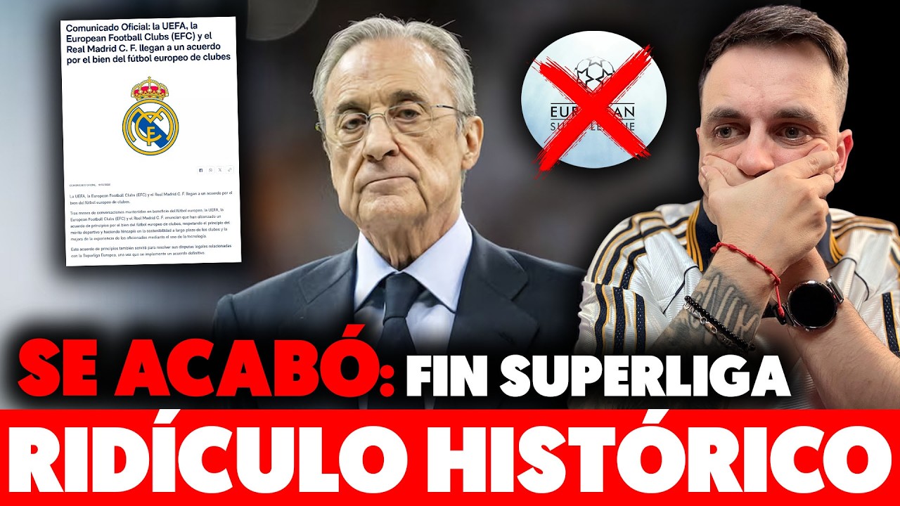 💥¡¡BOMBAZO OFICIAL!! RIDÍCULO HISTÓRICO: FIN a la SUPERLIGA de FLORENTINO · TENSIÓN ARBELOA vs ALABA