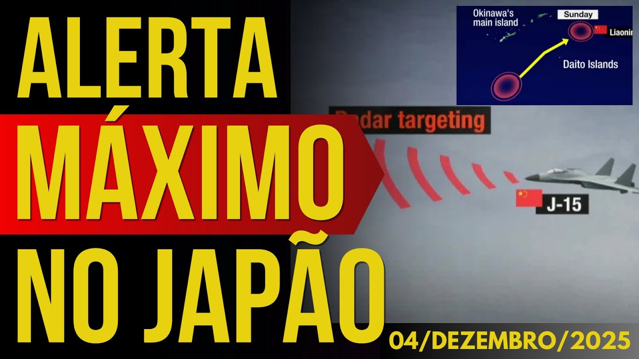 ALERTA M&Aacute;XIMO NO JAP&Atilde;O - 08/DEZEMBRO/2025