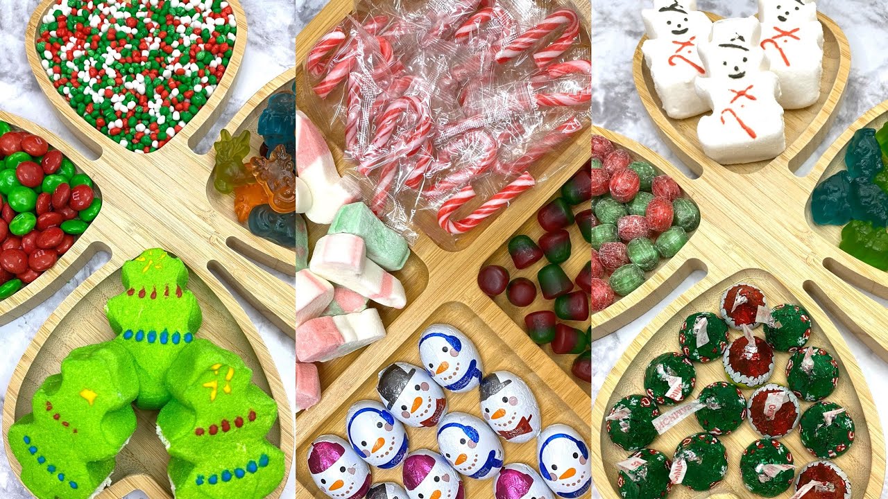 ASMR Filling Platter with Christmas sweets