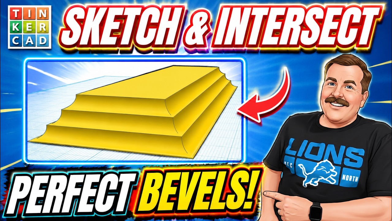 Front View Sketch Hack & Tinkercad Intersect: Genius Results! 💯🔥