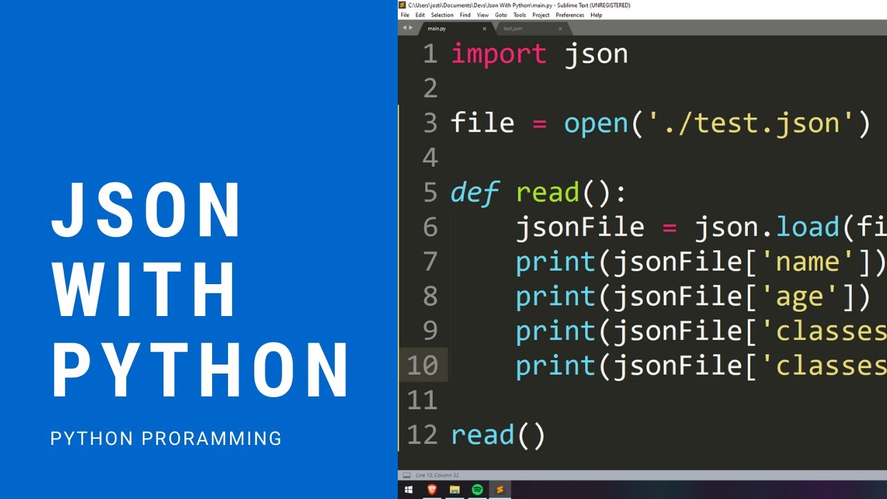 Reading Json File In Python