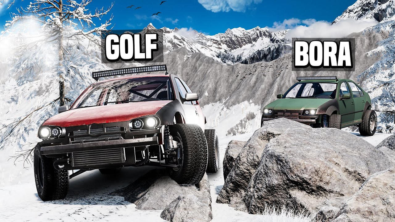 Golf vs Bora pe cel mai Periculos Drum