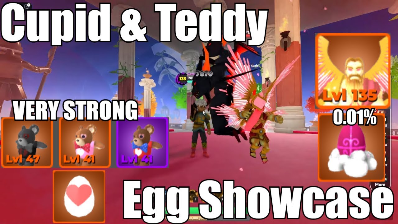Cupid Boss & Teddy Pet Skill Showcase in World Zero | 70% Skill COOLDOWN Reduction or 10% HEALING