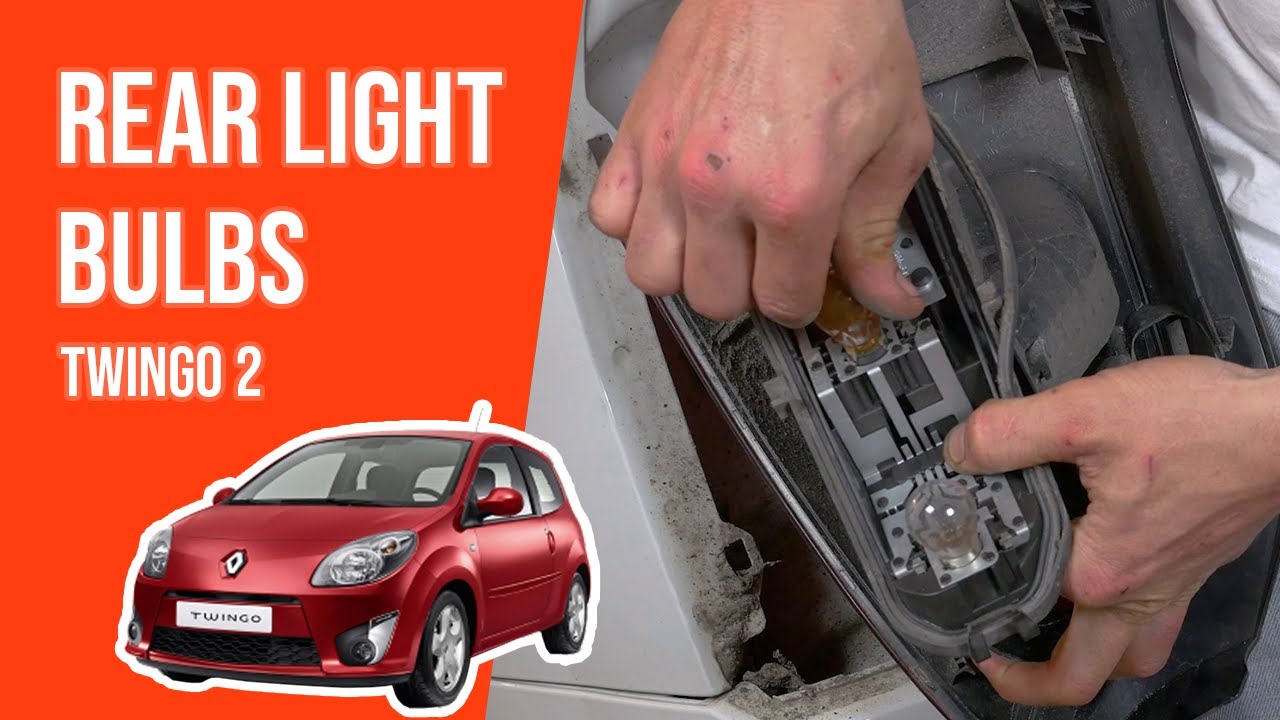 How to replace the rear light bulbs Twingo mk2 💡