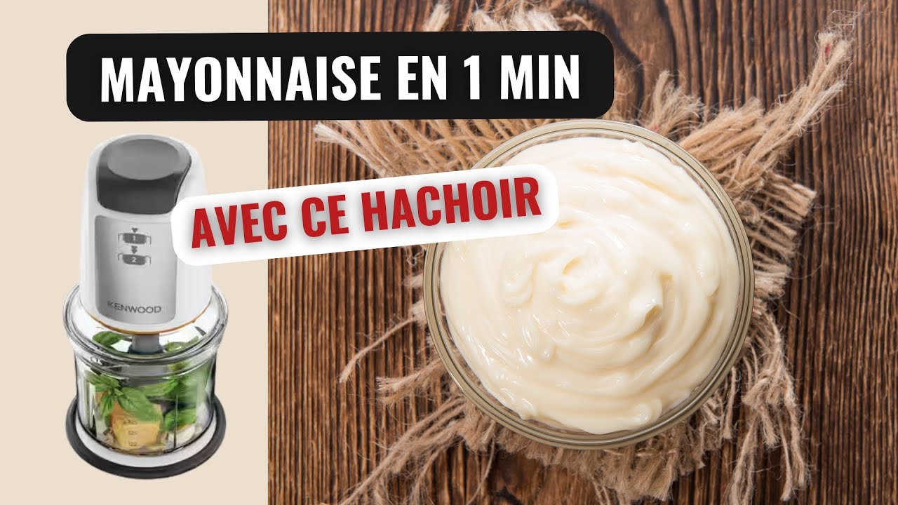Mayonnaise Inratable avec le Hachoir Kenwood Easy Shop