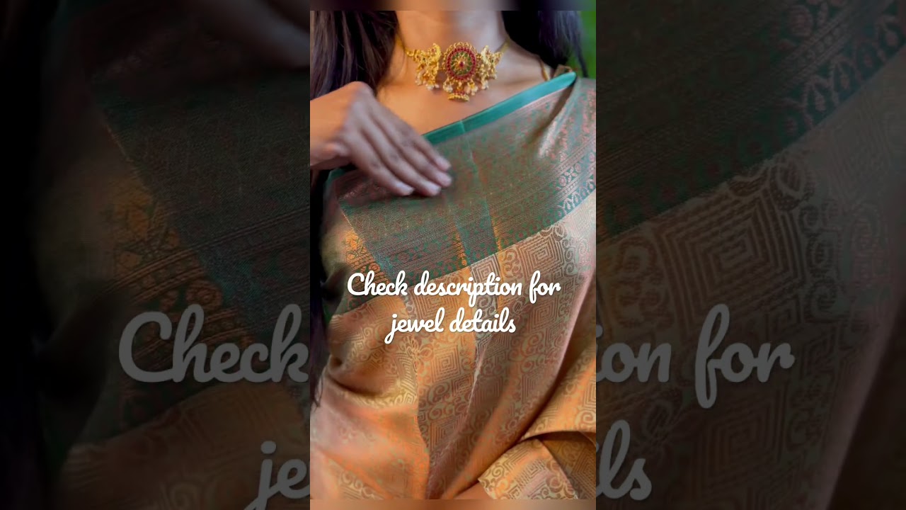 Kubera pattu Designer silk saree collections 1350 only #designersilksaree #necklace #jewels #shorts