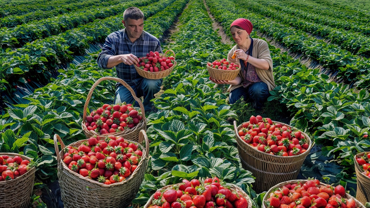 Making Strawberry Delights in Countryside: Recipe Everyone Wants This Summer!🍓