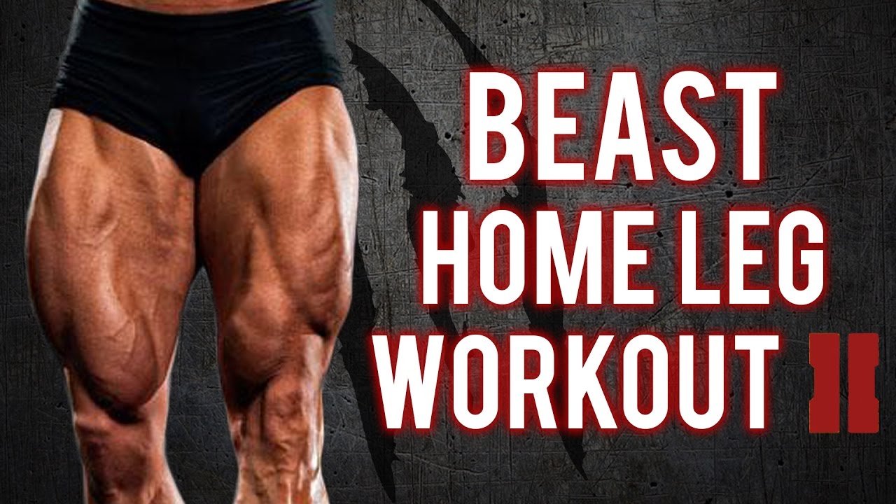 Brutal Home Leg Workout | Build BEASTLY Legs With This Workout -PT.2 (NO EQUIPMENT –BodyWeight ONLY)