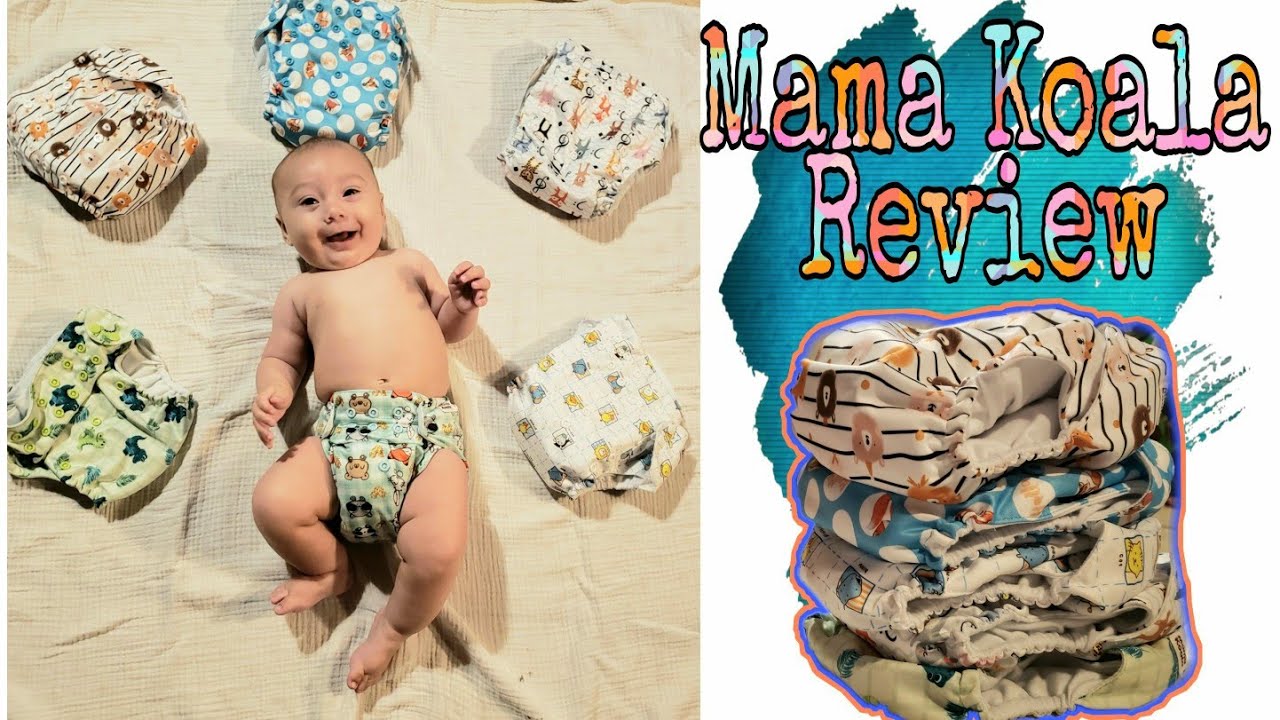 Mama Koala Cloth Diaper Review | Pocket Diapers| A Cloth Diaper DITL |