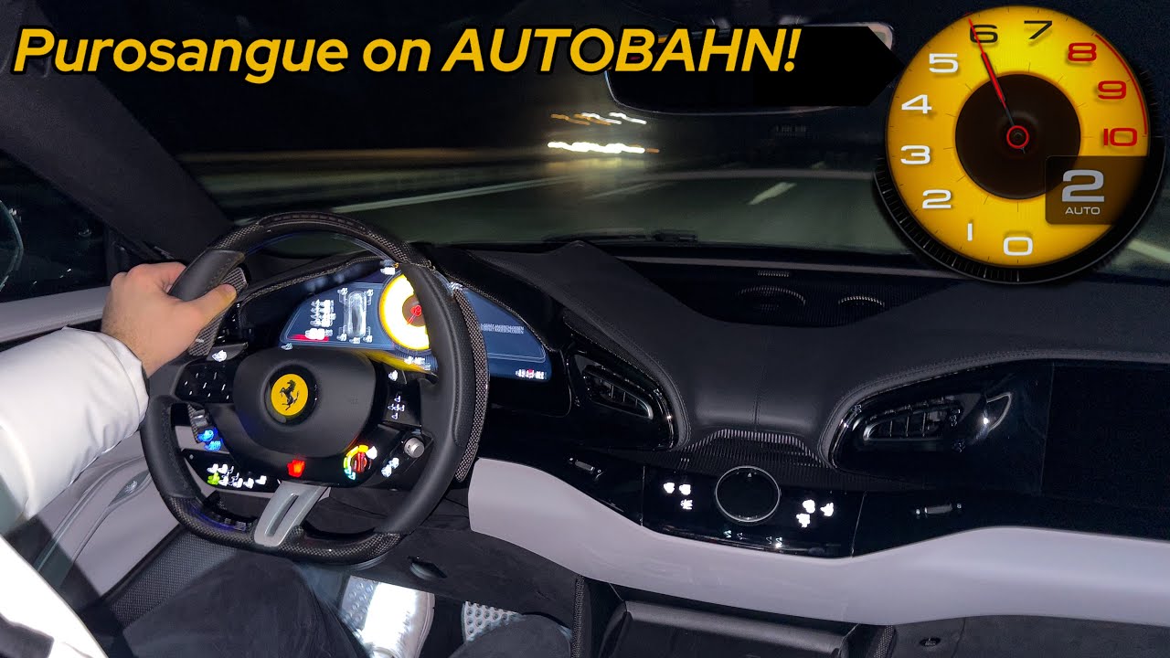 2025 Ferrari Purosangue - Autobahn Drive + Night Drive Pov! Better than URUS?!