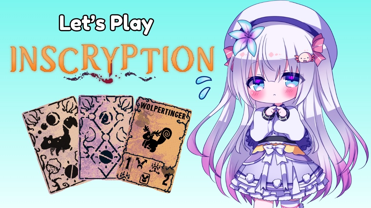 🦇Friday the 13th!🦇 Let's Play A Spooky Game【Inscryption】Axolotl Vtuber