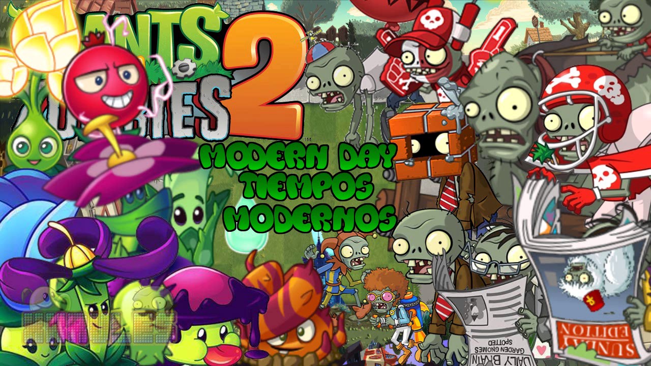 Plants vs Zombies 2 MUSIC: Modern Day (Tiempos Modernos)  + DM + UB