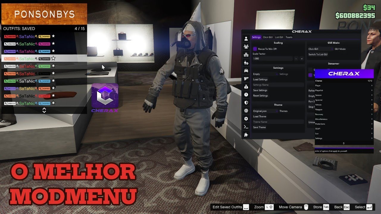 UPANDO conta de GTA 5 PC com MOD MENU Cherax - O Melhor MOD MENU!!
