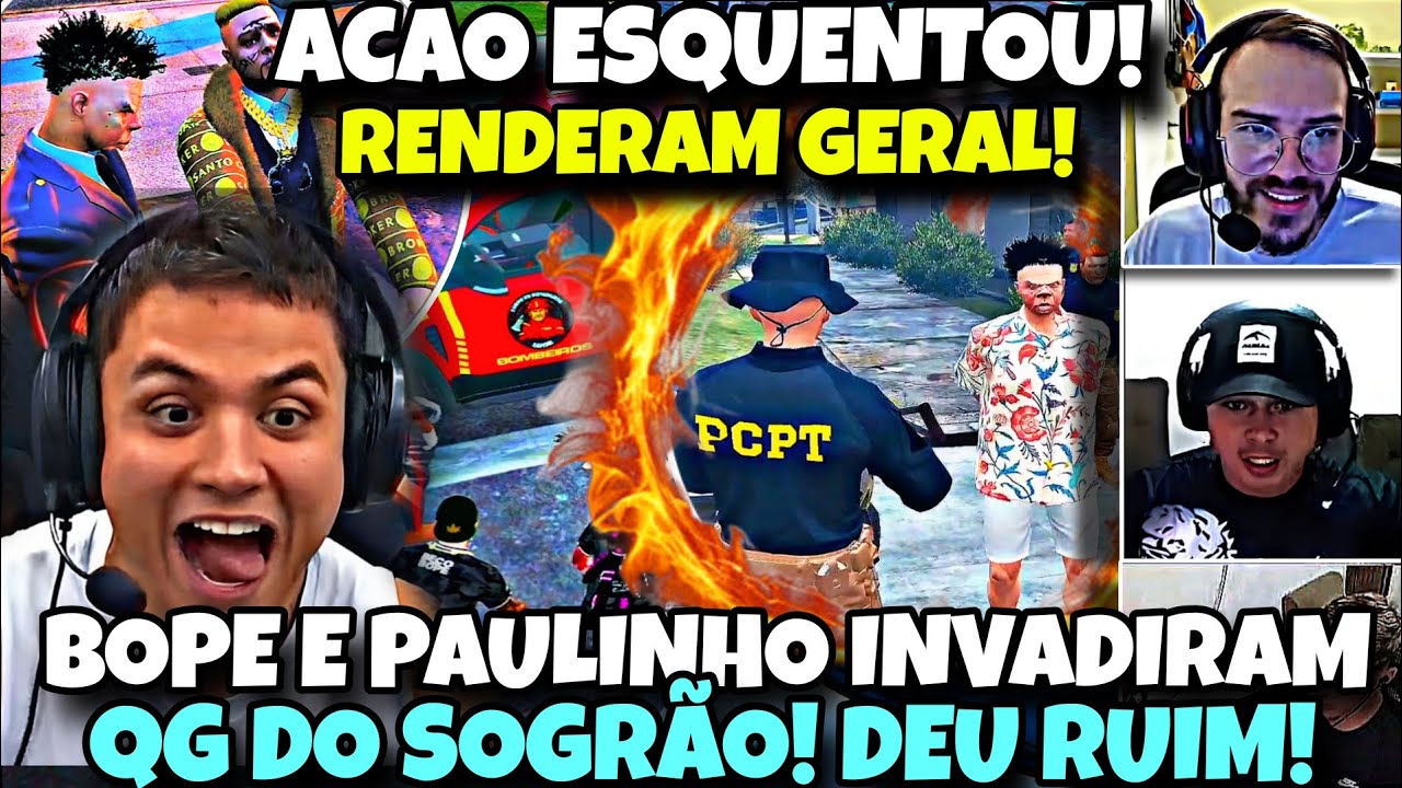 BOPE COM PAULINHO, INVADIRAM O QG DO SOGRÃO!VINGANÇA? PURURUCA E PAULINHO FOI RENDIDO?! TROCAÇÃO!😱🔥