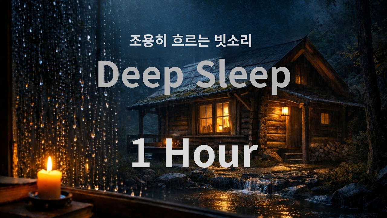 Forest Cabin Rain Sounds for Sleep | 1 Hour