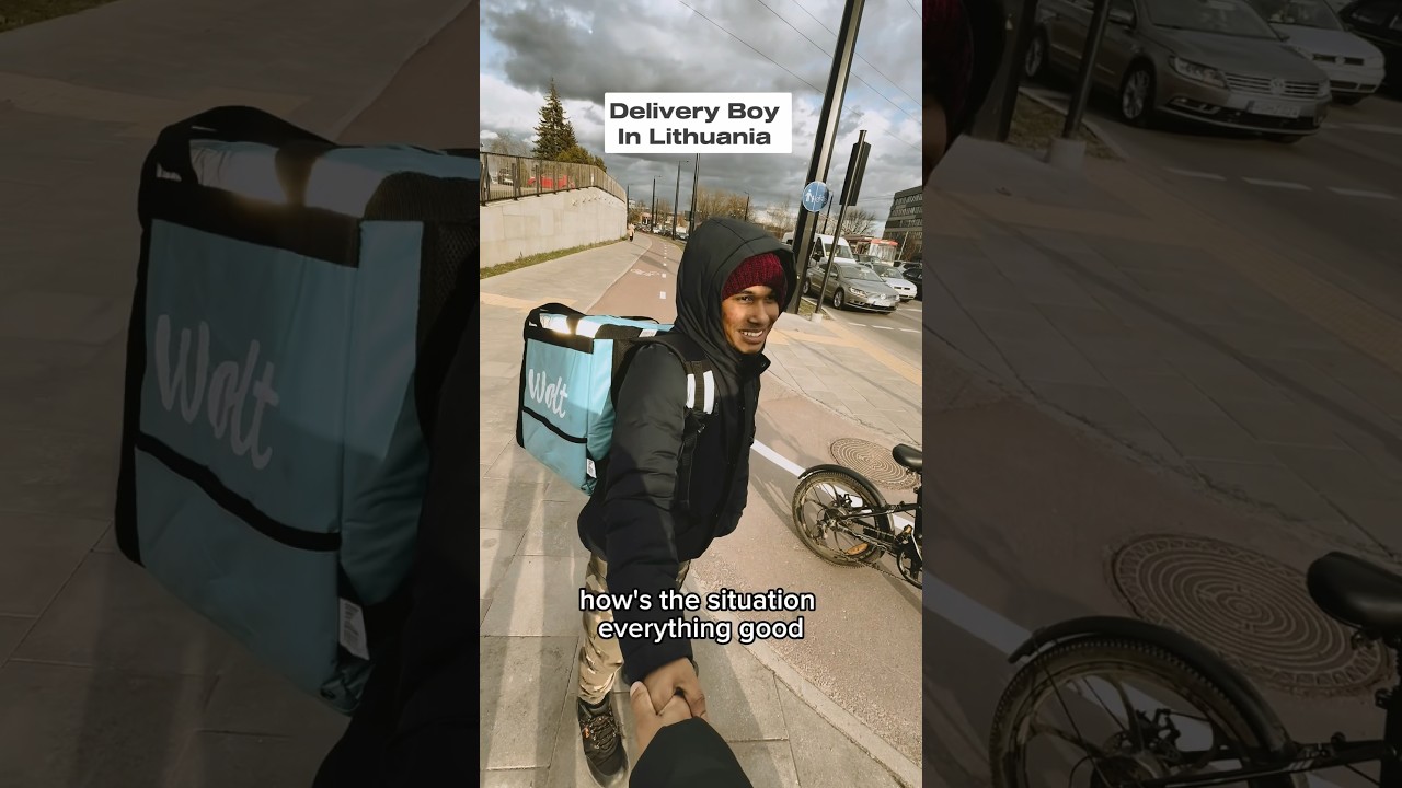 Bangladeshi Student working as Delivery Boy in Lithuania #bolt #wolt