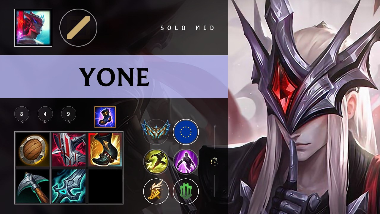 Yone Mid vs Ahri - EUW Challenger Patch 26.08