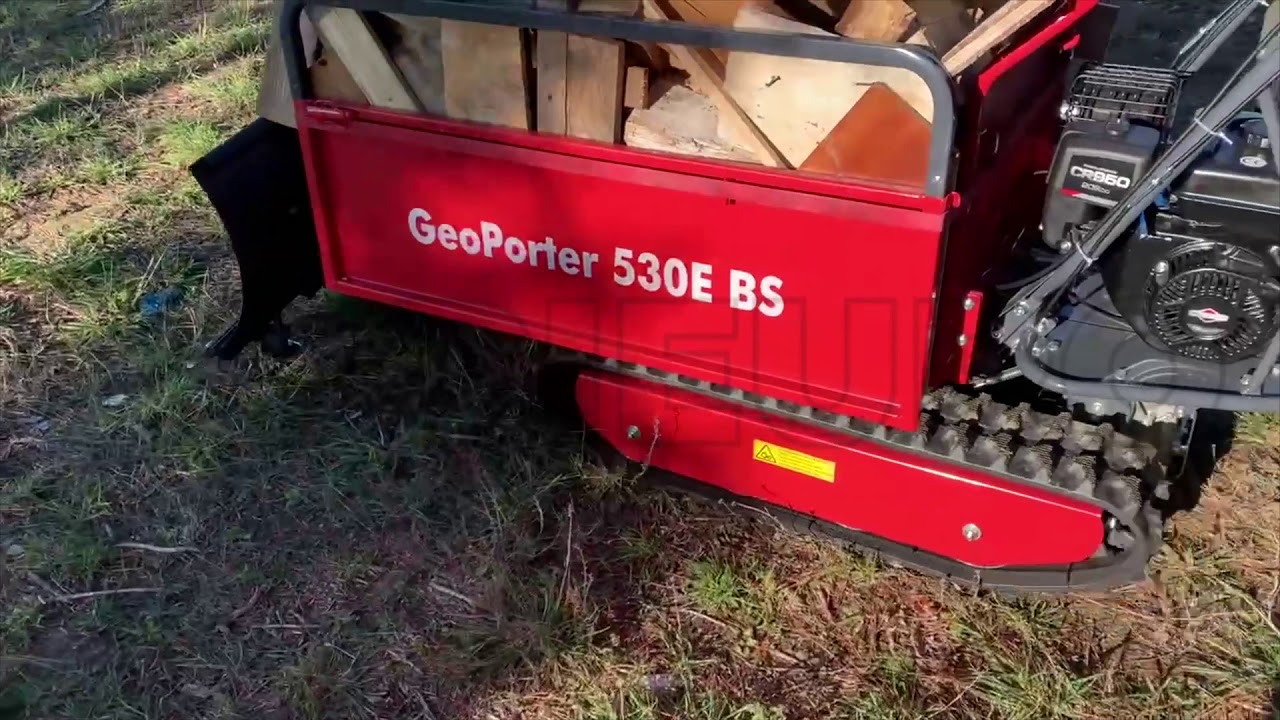 Carretilla de orugas GeoTech GeoPorter 530E BS CR950, caja extensible, capacidad 500 Kg