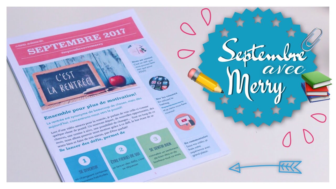 MOTIVATION & POSITIVITÉ à la rentrée ▷ #SeptembreAvecMerry ♡ KIT à télécharger