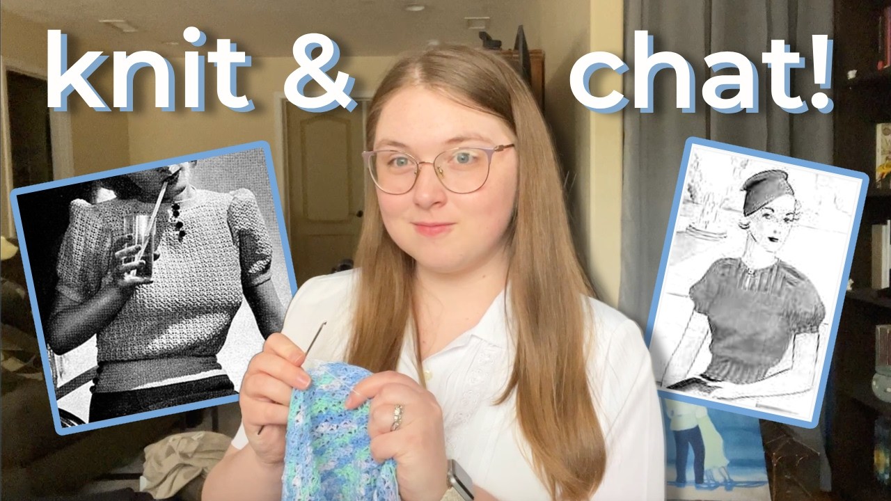 5 finished projects and other vintage knitting updates! 🌸 knit and chat #3
