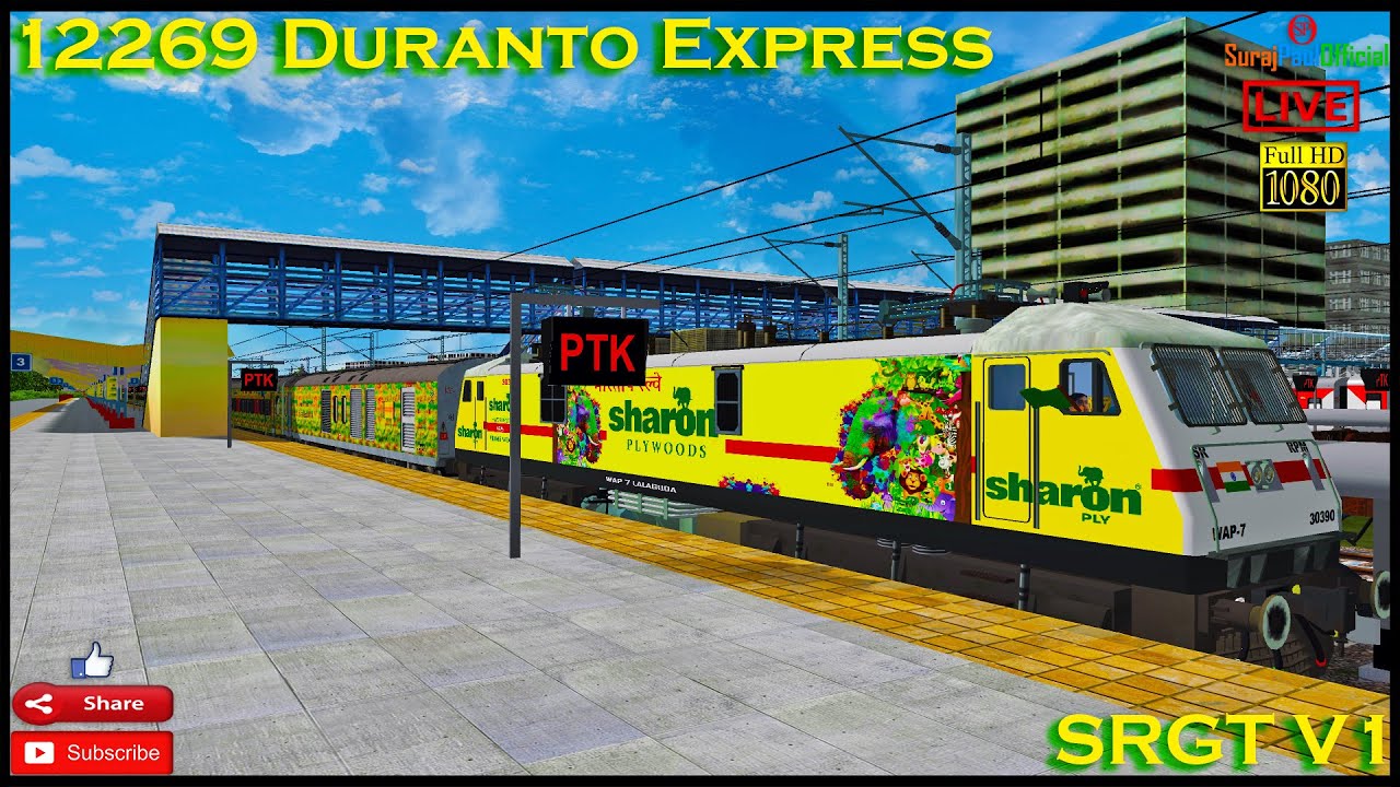 MSTS | 12269 Duranto Express | Southern Railways Grand Trunk | SRGT | Gameplay | SurajPaulOfficial