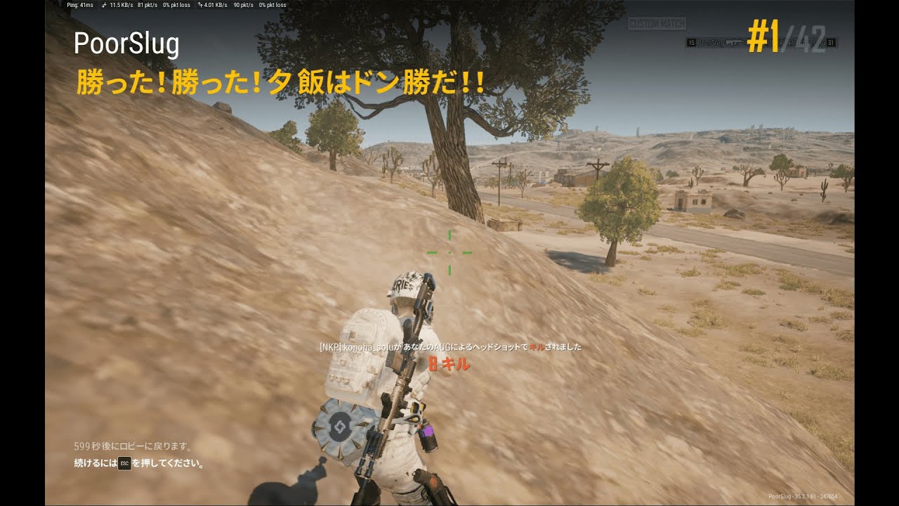 【PUBG】118勝目【ぬかりんぴっく】