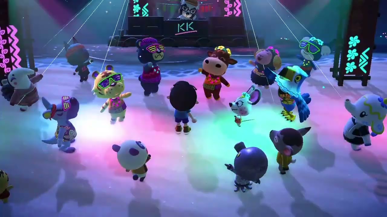 Animal Crossing New Horizons singing moments 84