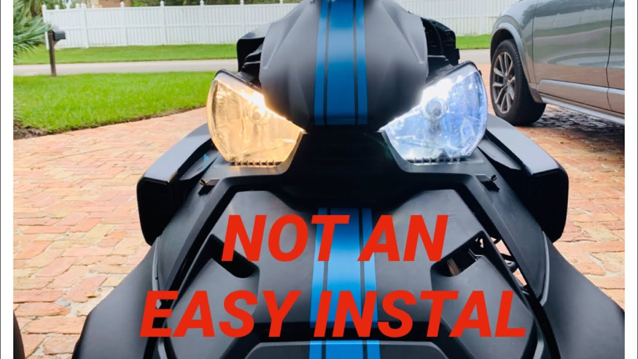 Can Am  Ryker LED Headlight Install