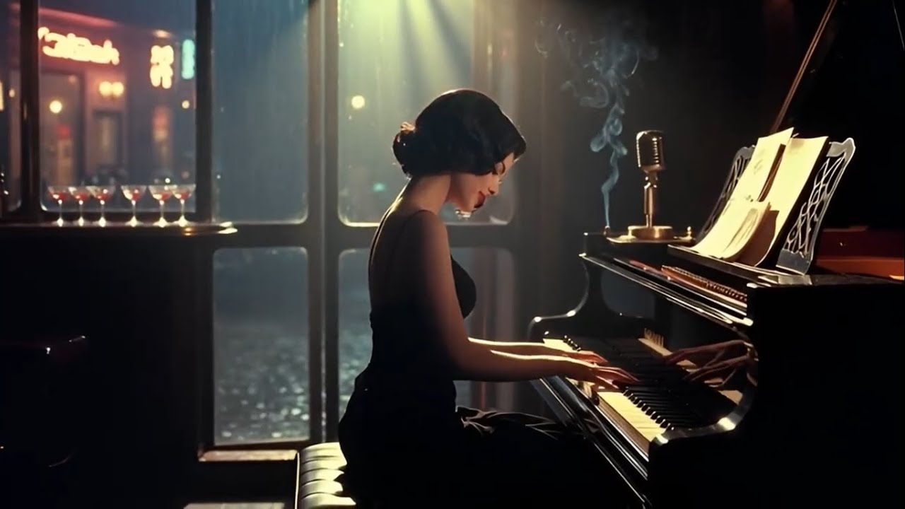 Retro Night Music • Piano at Midnight Solo Piano 1960's Music