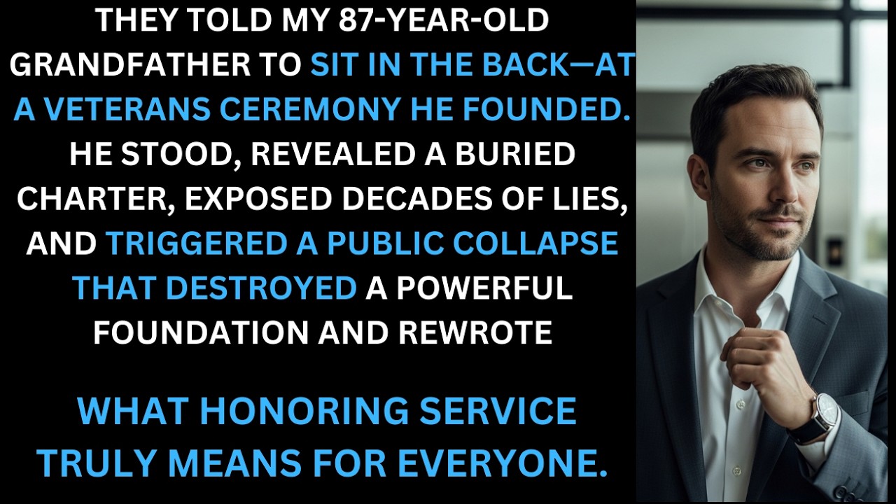 They Told My Grandfather to Sit in the Back at the Ceremony—So He Stood Up and Ended It