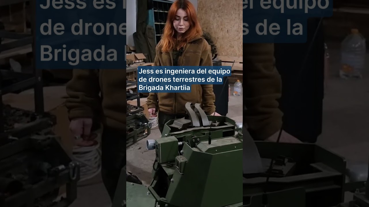 El Ej&eacute;rcito ucraniano utiliza drones terrestres con ametralladoras