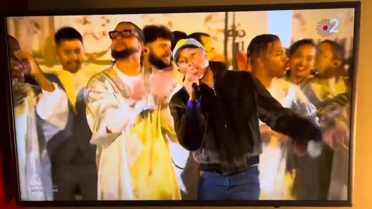 Pharrell Williams and Voices of Fire perform for the  Notre Dame ￼reopening  2024￼