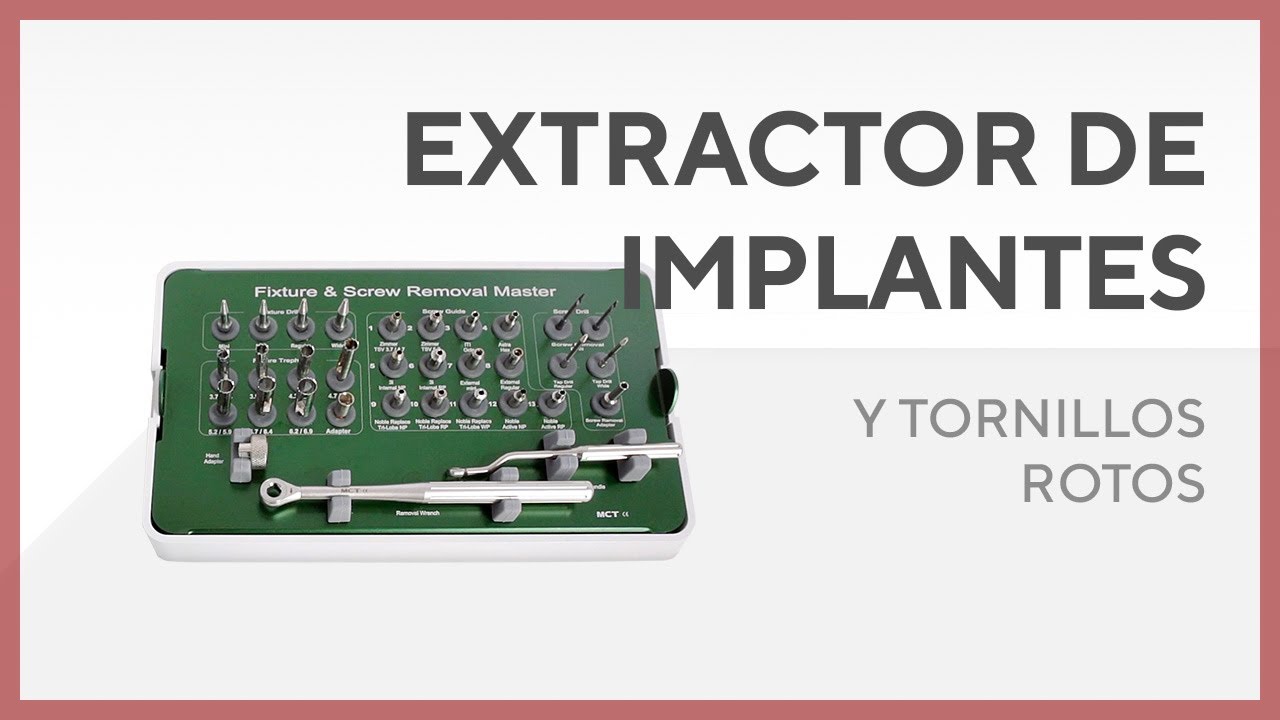 Kit de Extracción de Implantes  y Tornillos Rotos MCT