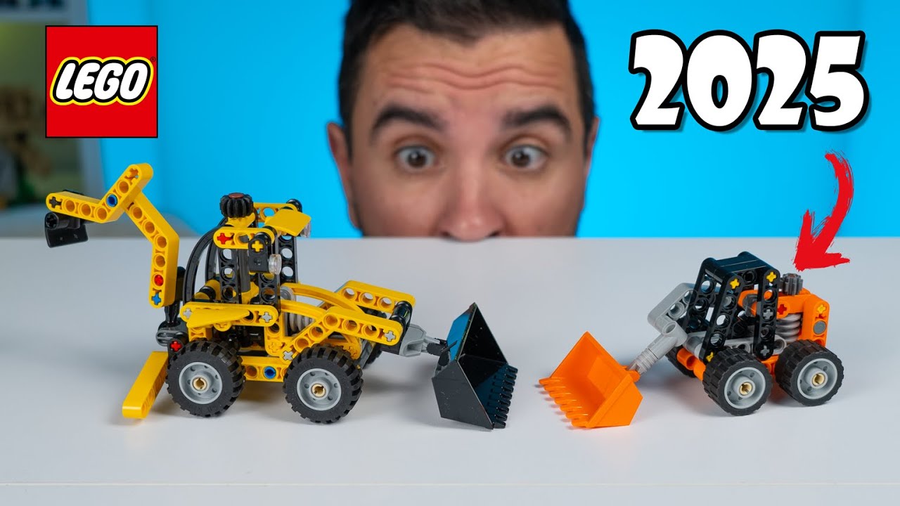 LEGO Technic 42197 Backhoe Loader & 30710 Skid-Steer Loader