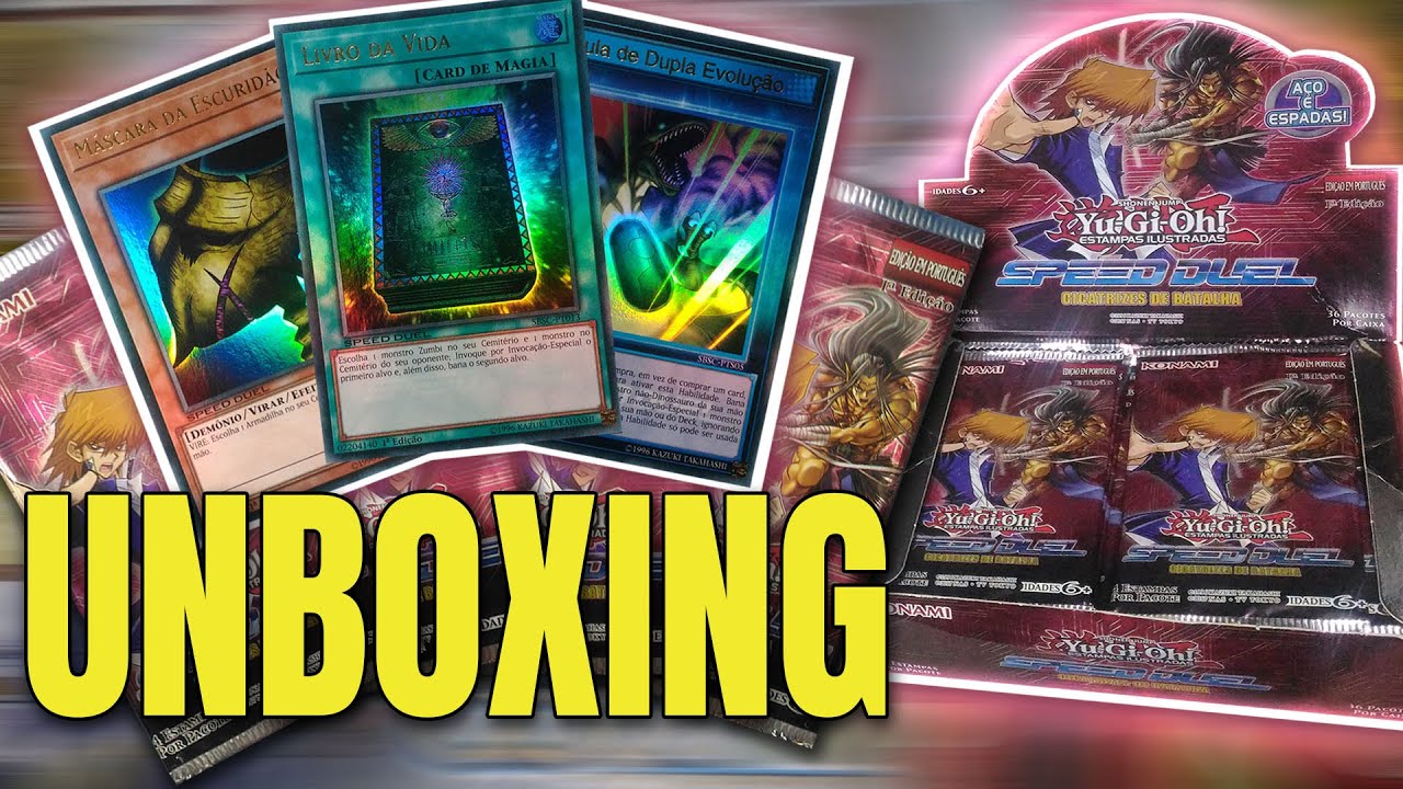 SERÁ QUE DEU BOM?? Booster Box Cicatrizes de Batalha Speed Duel | Unboxing Yu-Gi-Oh!