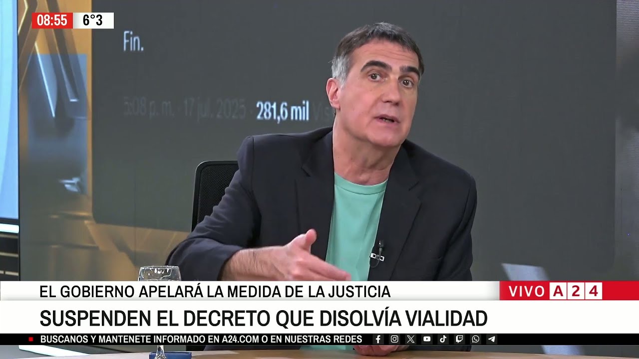 ⚖📢 LA JUSTICIA SUSPENDE LA DISOLUCI&Oacute;N DE VIALIDAD Y EL GOBIERNO APELAR&Aacute;